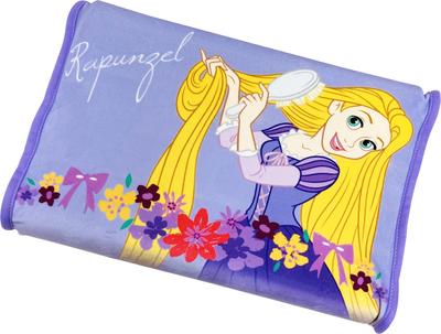 MORIPiLO Подушка Morishita из пены с эффектом памяти Рапунцель 35x25 см, низкая, стирающаяся, чехол в комплекте, мягкая подушка с изображением персонажей принцессы Диснея, фиолетовая 4620863