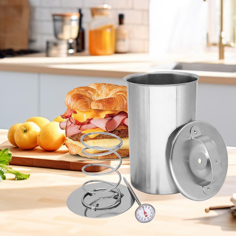 Stainless Steel Ham Maker Meat Press Cooker Mold for Deli Lunch Meat Kitchen Tool for Homemade Healthy Sausage