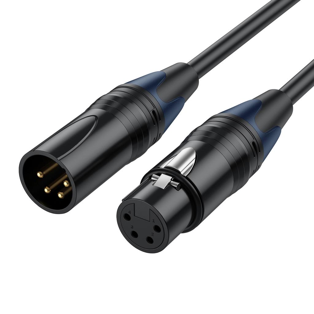 4-контактный кабель XLR4 (папа-мама) для адаптера питания от батареи для светодиодных фонарей VL150 VL200 VL300, камеры DSLR