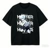 2026 Hunter X Hunter Killua Zoldyck T-shirt with Anime Print, Black, Oversize, Cotton, Casual, Streetwear, for fans,Unisex,gift,Top