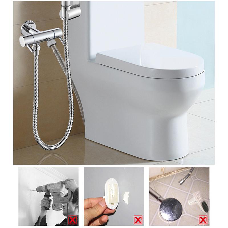 Bidet Sprayer Holder Toilet Attachment Hanging Bracket For Handheld Shower Wand