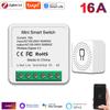 Tuya ZigBee3.0 Модуль интеллектуального выключателя света 16A MiNi DIY Breaker Поддержка 1-стороннего дистанционного управления с помощью приложения для Alexa Google Home Yandex MQTT