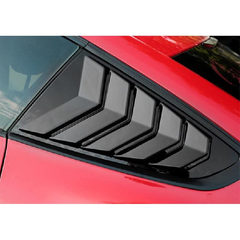 Rear Quarter Window Louvers For Ford Mustang 2015- Scoops Spoiler Car Tunning Panel Side Air Vent Cover Windshield