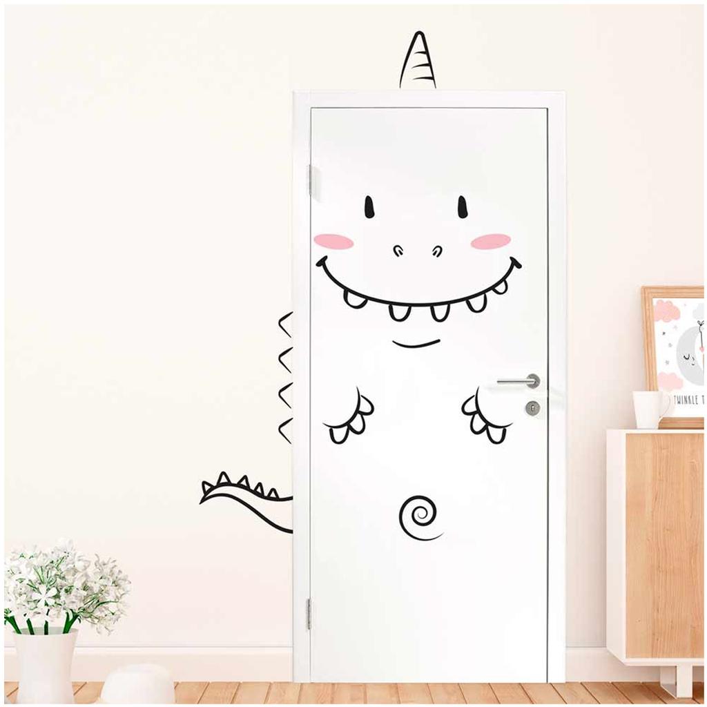Les Trésors De Lily [Q6531] - Sheet of 'Dinosaur' Door Stickers - One Size