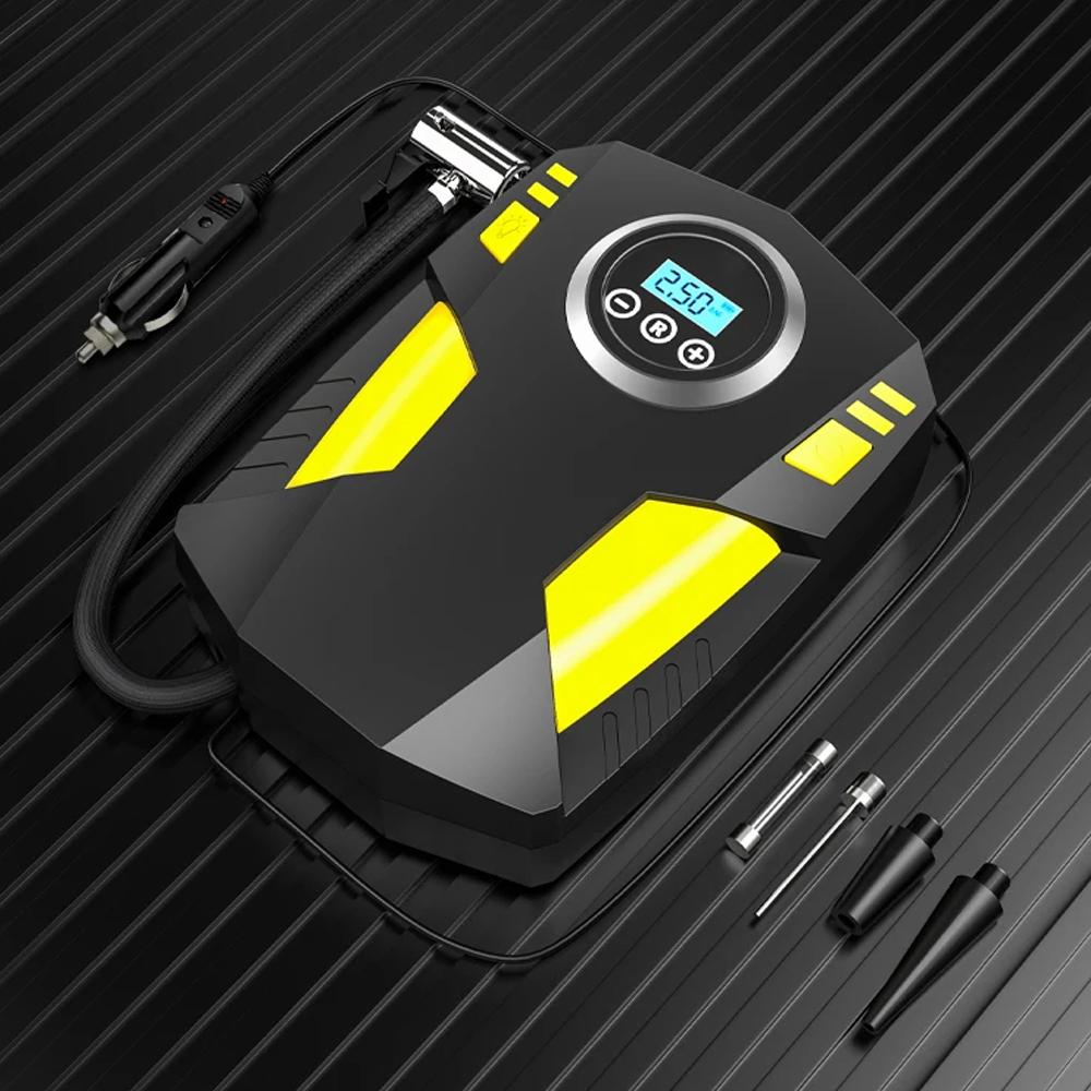 Цифровой насос для накачивания шин DC 12 Вольт, автомобильный портативный воздушный компрессор, насос 100 фунтов на квадратный дюйм, автомобильный воздушный компрессор для автомобилей, мотоциклов, велосипедов