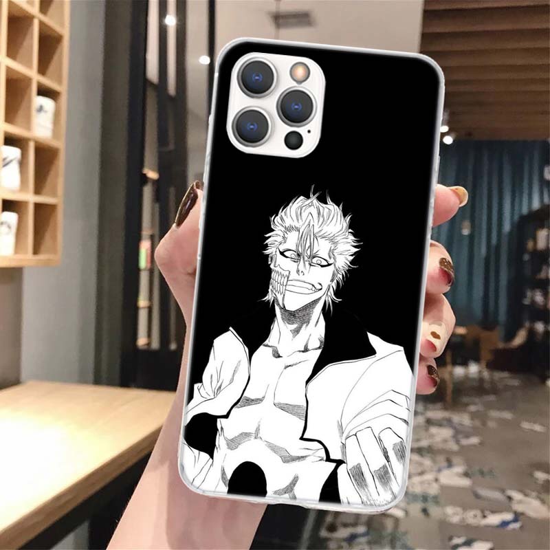 Силиконовый чехол для телефона Bleach Grimmjow для iPhone 17 16 16E 15 Pro Max 14 Plus 11 13 Mini 12 7 8 SE Air 17Pro Защитный корпус для Apple