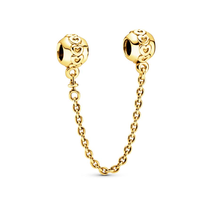 Sparking Gold Heart Clip Family Tree Dangle Charm Beads Fit Snake Silver Bracelet Necklace Beads For Diy Jewelry Women Gift