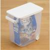 Inomata Chemical Rice Container, Bag-Wide Rice Container with Measuring Cup, 5kg