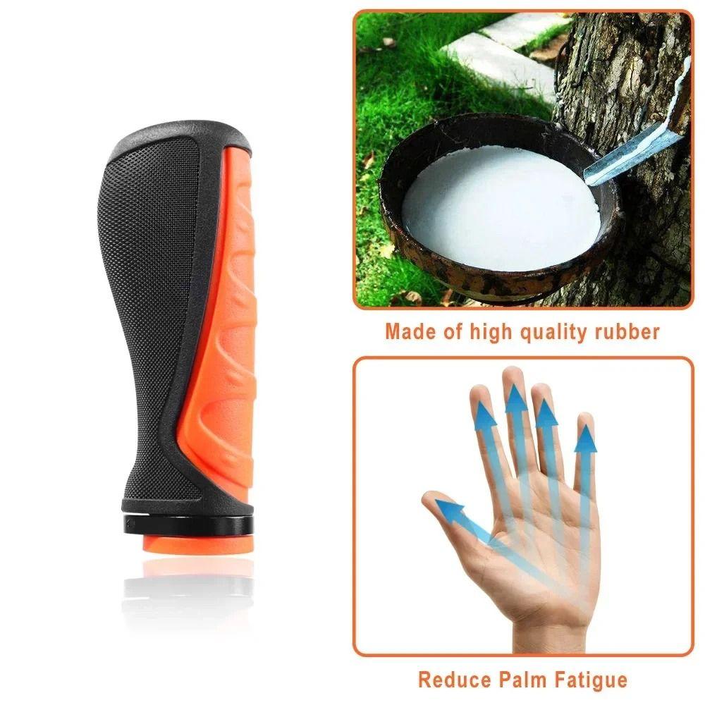 Soft Rubber Cycling Handle Grips Orange Black Electric Scooter Handlebar  Bicycle Parts