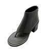 Fashion New Retro Sexy Heels Ankle Boots For Women Flip-Flops Summer thick with Boots Runway Shoes Leather Short Boots Female Sandals