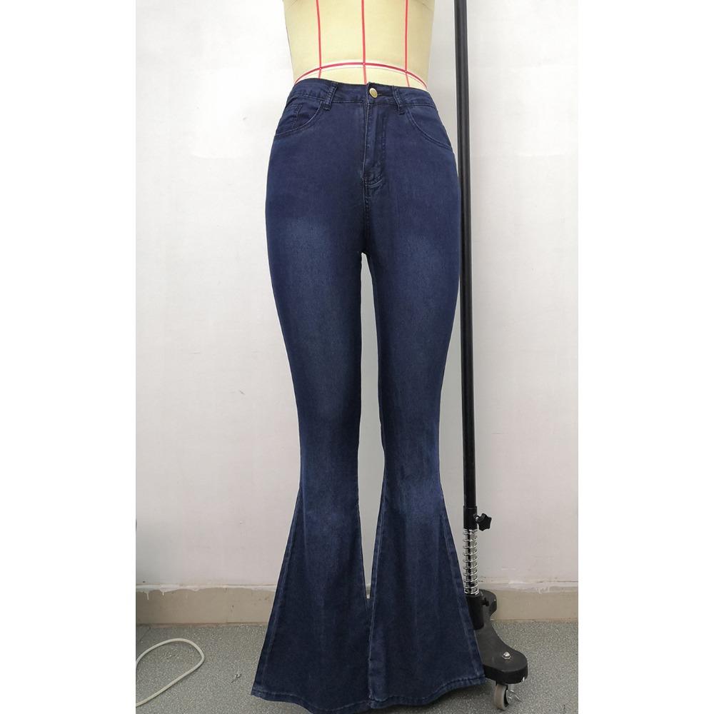 Джинсы женские облегающие брюки с высокой талией и эластичным кроем Horseshoe