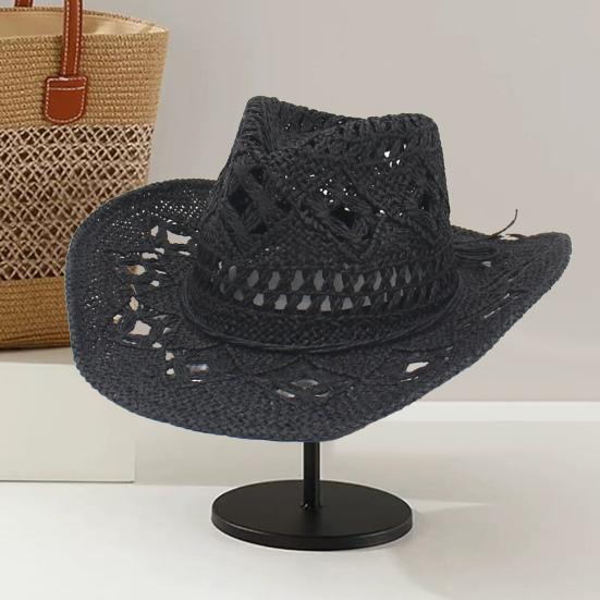 Соломенная шляпа с защитой UPF 50+ Дышащее плетение из соломы Защита от солнца