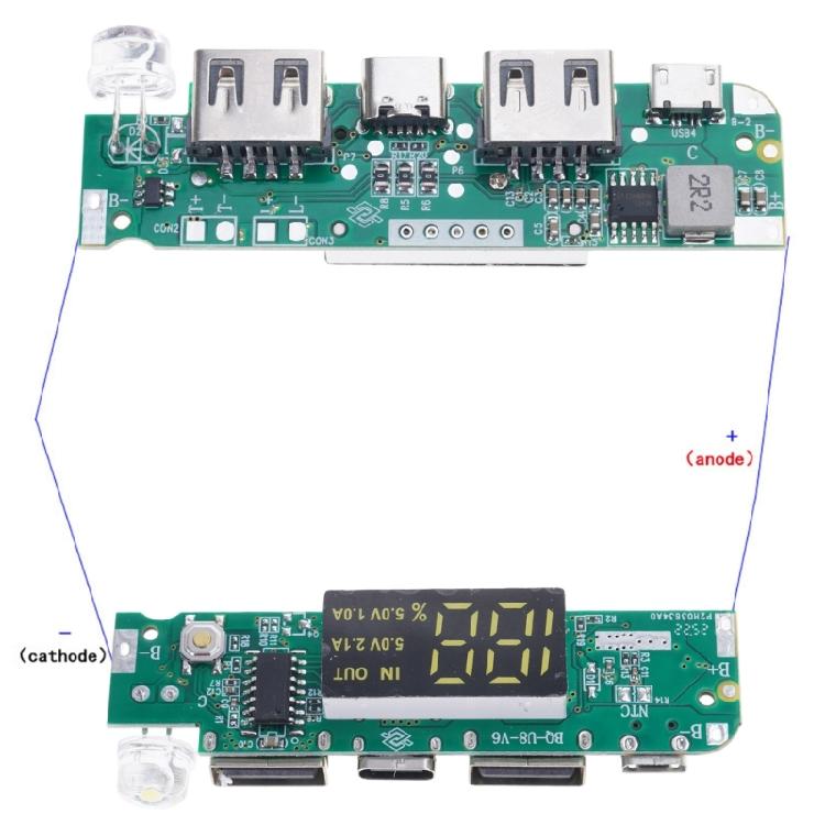 3.7V Двойной USB 5V2A Плата-модуль Power Bank для DIY Power Bank Мобильная зарядка