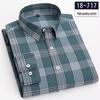 Men's Pure Cotton Long Sleeve Plaid Shirts - Comfortable Casual Brushed Fabric