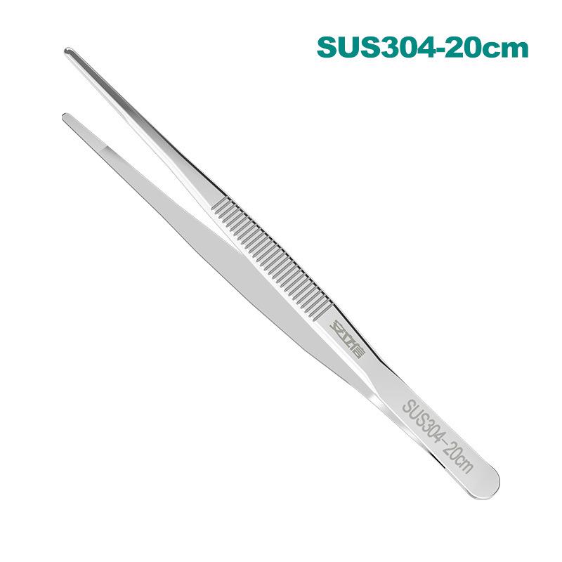 25 см пинцет для укладки волос из нержавеющей стали 304 с круглыми зубцами и нескользящей конструкцией