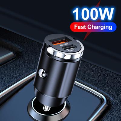 Автомобильное зарядное устройство USB 100 Вт 3,1 А, быстрая зарядка 3,0, USB Type C, быстрая зарядка для iPhone, Xiaomi, автомобильное зарядное устройство для мобильного телефона