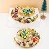 Gold Snack Plate Creative Crafts Display Moon Design Decorative Metal Pallet Handmade Storage Tray Fruit Cake Festival Supplies