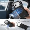 Magnetic 2 in 1 Removable Wallet Wireless Charging Case For iPhone 17 Pro Max 13 14 15 16 Pro For Magsafe Triangle Leather Cover