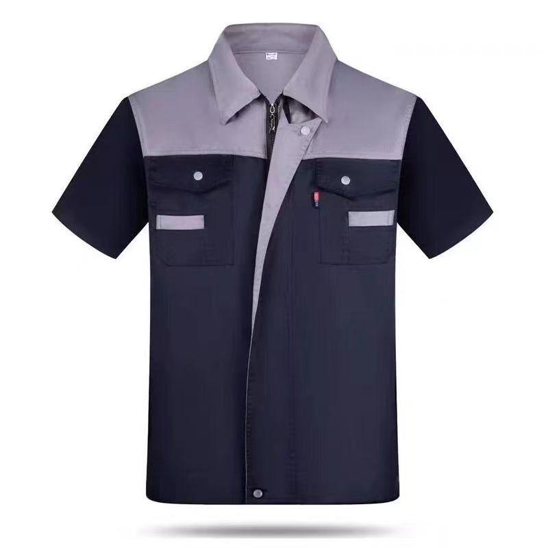 Summer Short-Sleeve Workwear: Comfortable, Breathable, Moisture-Wicking, Hot-Selling, with Printing & Embroidery