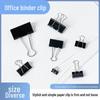 Black Long Tail Dovetail Clips - Small Iron Office Stationery Clips for Paper