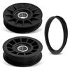 V-Idler Pulley + Flat Idler Pulley +Drive Belt For 756-05024 756-05032 754-05027