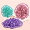 Силиконовая щетка для мытья головы и массажа головы, простая и портативная.