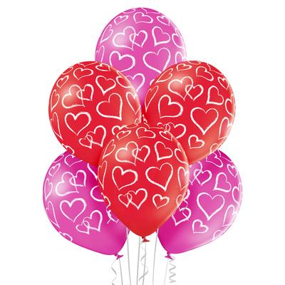 Heart Balloons 6 Pcs | BN06-280