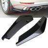 Rear Bumper Lip Diffuser Splitter Canard Protector Glossy Black Car Accessories
