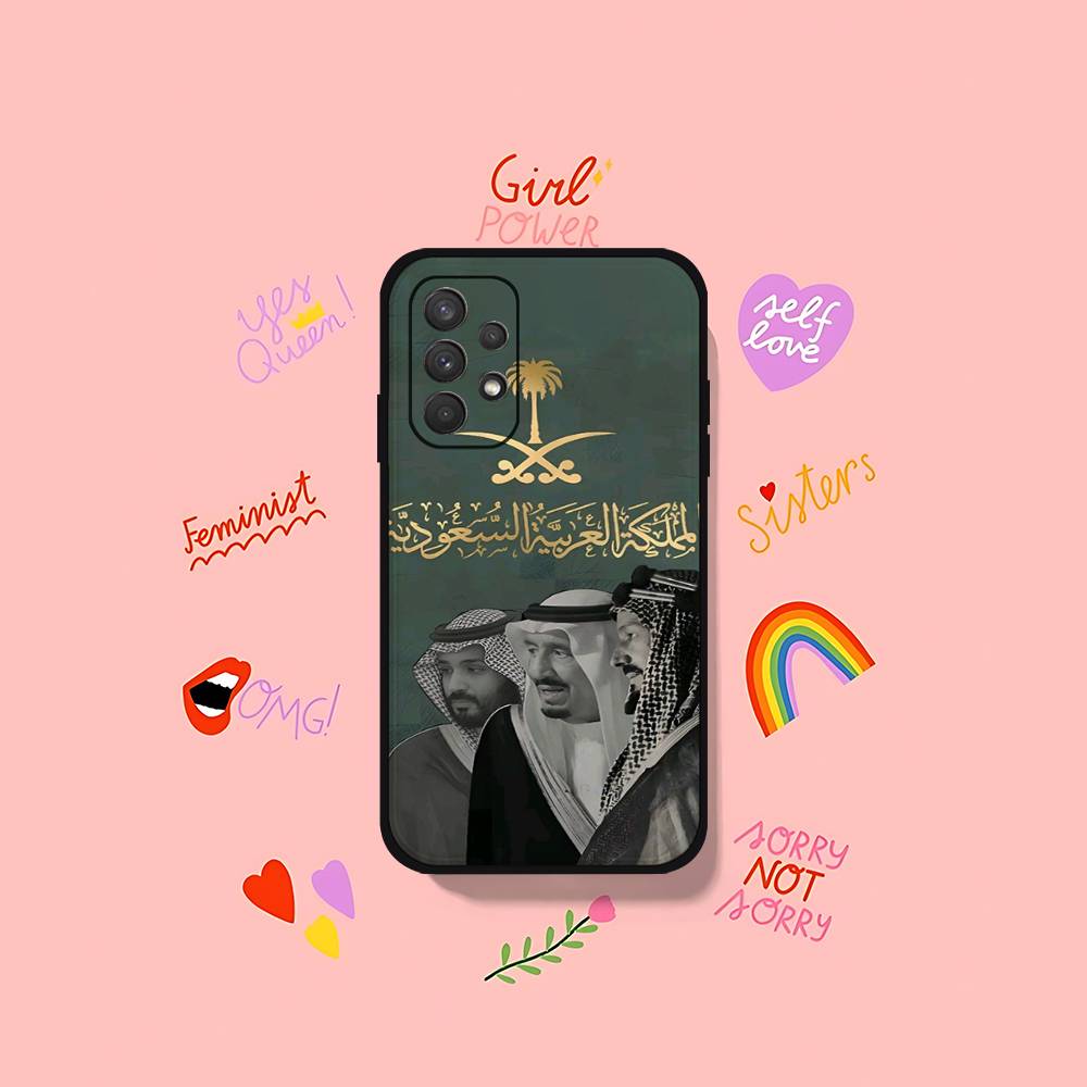 Kingdom Of Saudi Arabia Flag Passport Phone Case For Samsung Galaxy S25 S24 S23 S22 S21 FE Plus Ultra A13 A20 A32 A70 Black Cove