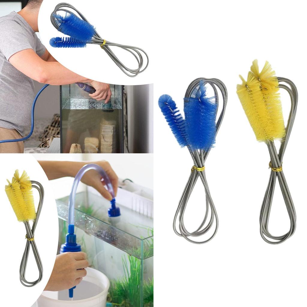 Aquarium Filter Brush Double Ended Hose Brush 155 cm Hand Tool Portable Tube