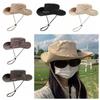 Ковбойская шляпа с большими полями, защита от солнца, походная кепка, рыболовная шляпа, альпинизм