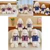 Adorable Plush Dog Toy With Scarf Charming Stuffed Animal For Kids Home Decor