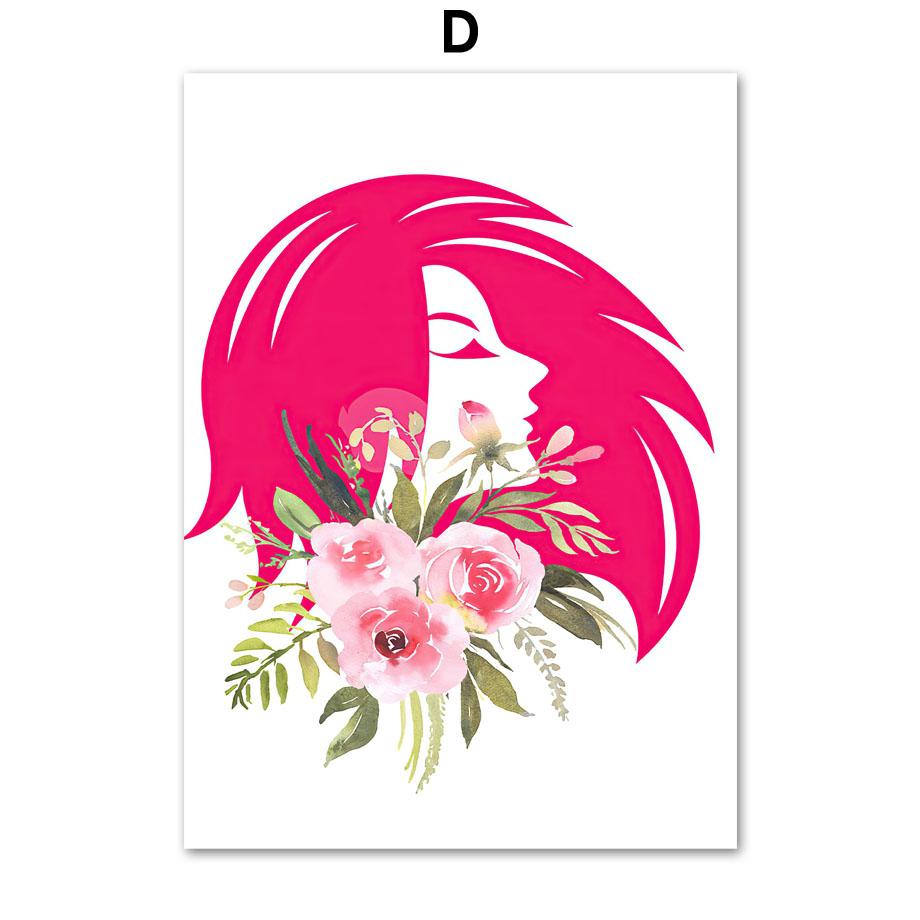 Лак для ногтей, постеры и принты, маникюр, технический подарок, спа, настенная живопись для волос, холст, живопись, цветочные настенные картины, декор для салона красоты