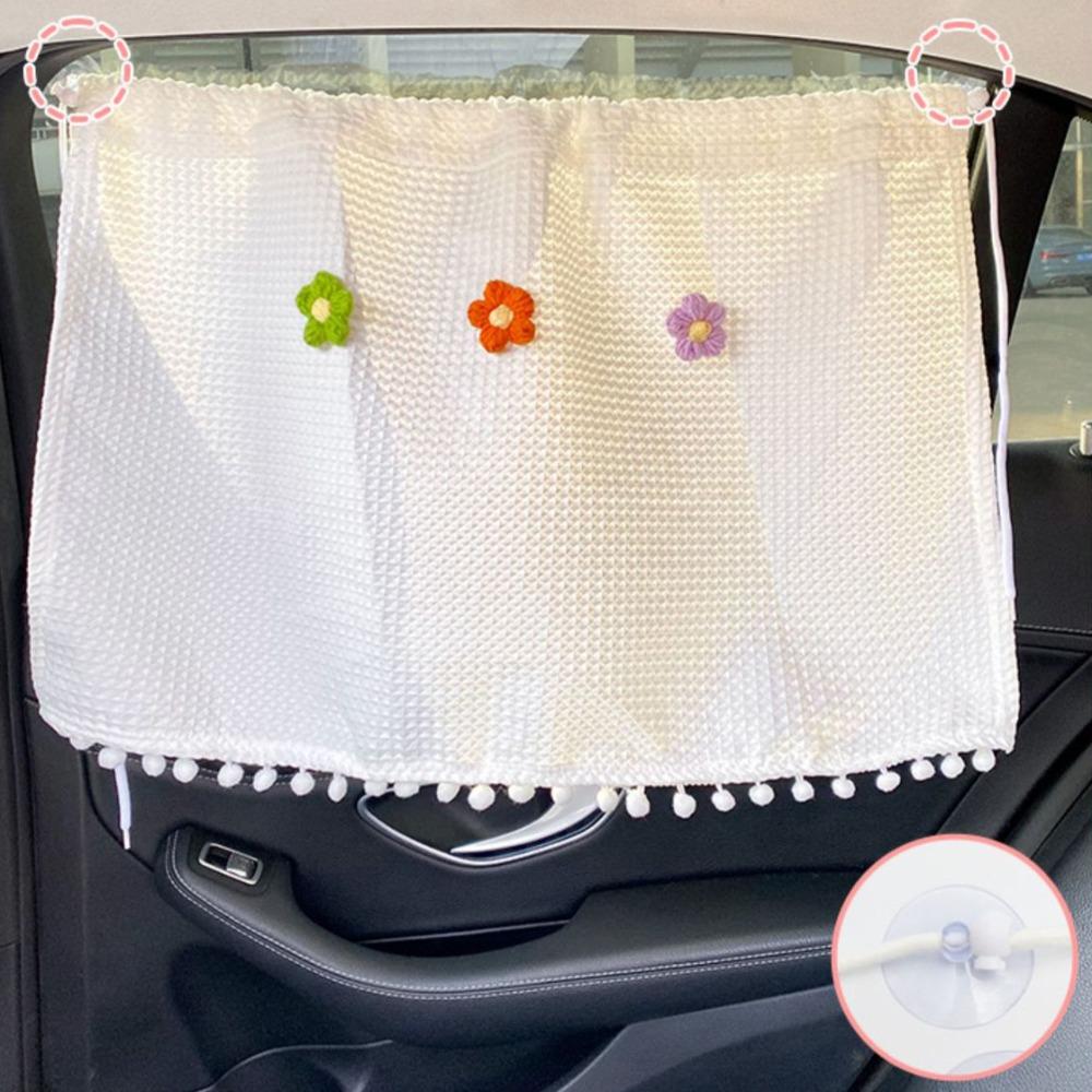 UV Protection Flower Car Blackout Curtain Car Curtain Car Bear Sliding Curtain Car Window