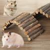 Hamster Ladder Arch Pet Shelter Bridge Stable Cage Wood Multifunctional Toy