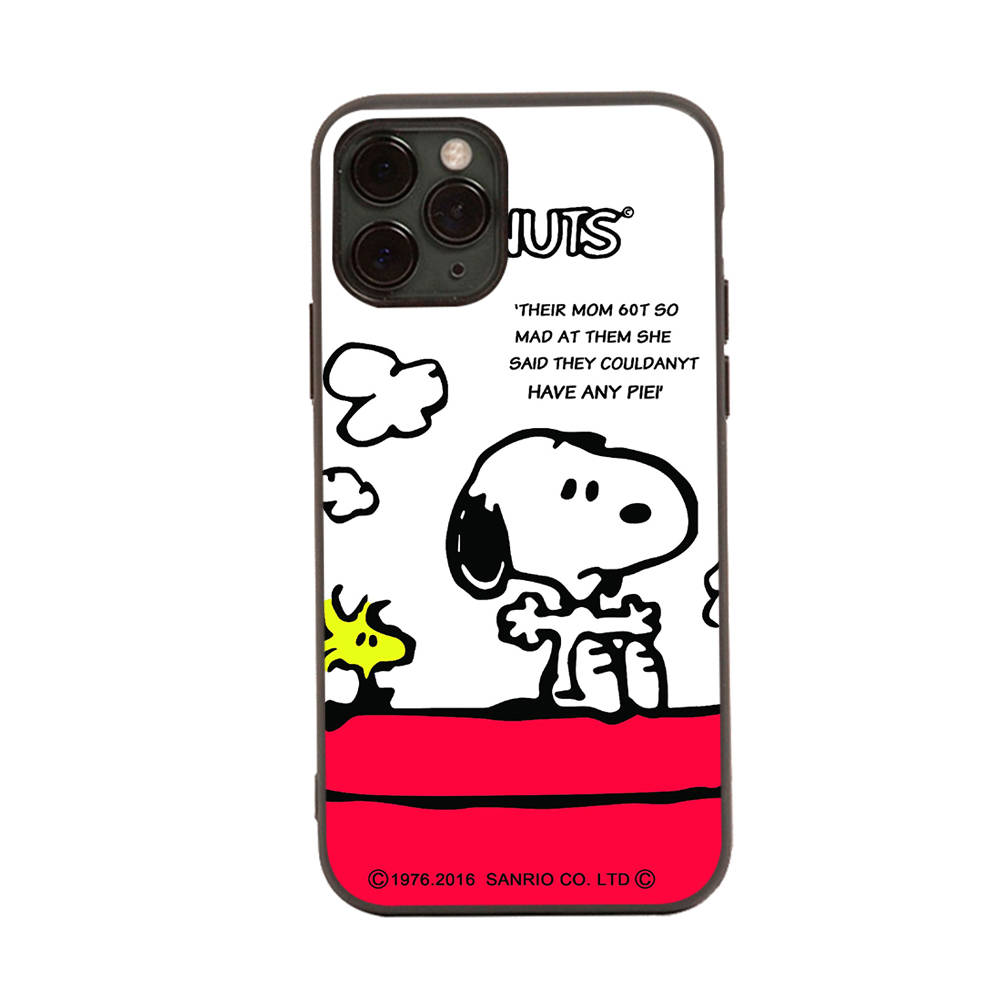 SM11 Lovely Snoopy Black Sofe Case for Samsung Note 20 Lite S24 Ultra S23 A03 A05 A06 A11 A71 A15 A16 A13 A24 A25 A33 A52 A53 A50 M55 M35 Plus