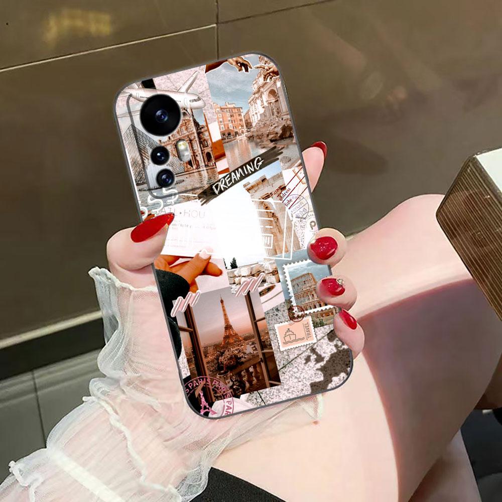 Travel Plane Airplane Cover Phone Case For Xiaomi 15 15T 14 14T 13 12T 11 11T POCO F8 F7 F6 F5 X7 X5 M6 M7 PRO Ultra DIY Case