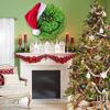 New Grinch Green Monster Plush Christmas Wreath Adorned Festive Holiday Decoration