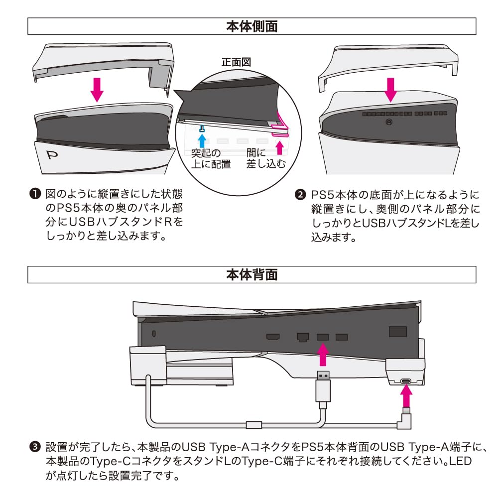 Ответ PS5 Gaming горизонтальная подставка USB-концентратора (КФИ-2000)/PS5Pro (CFI-7000) ANS-PSV032WH