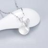 Fan-shaped Apricot Leaf Shell Necklace for Women with Light Luxury Niche Design with Diamond Plated New Style Collarbone Chain