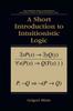 Книга A Short Introduction To Intuitionistic Logic