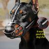 Anti-Biting Dog Mouth Cover With Reflective Strip Adjustable Dog Muzzle Anti-barking Mask Soft Rubber Can Drink Water Dog Accessories