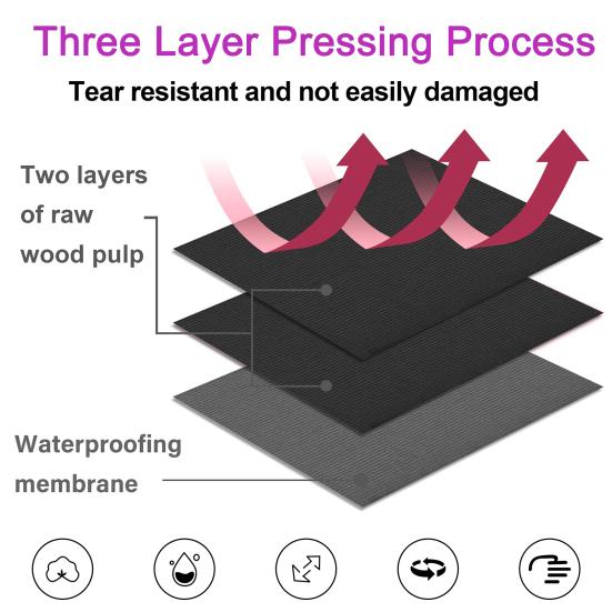 50 шт. одноразовых ковриков для ногтей, бумажные полотенца для ногтей Fordable, водонепроницаемые 3-слойные бумажные подушечки для дизайна ногтей, аксессуары для дизайна ногтей