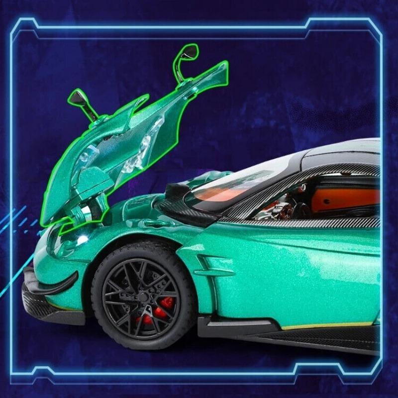1/24 Pagani Huayra BC литая модель автомобиля игрушечная машинка со звуком и светом