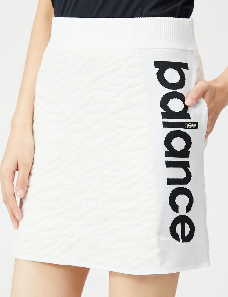 Юбка гольф трикотажная жаккардовая 0 [New Balance] (Зебра/Стрейч) / Женский / 012-2234513 030_Белый [S]