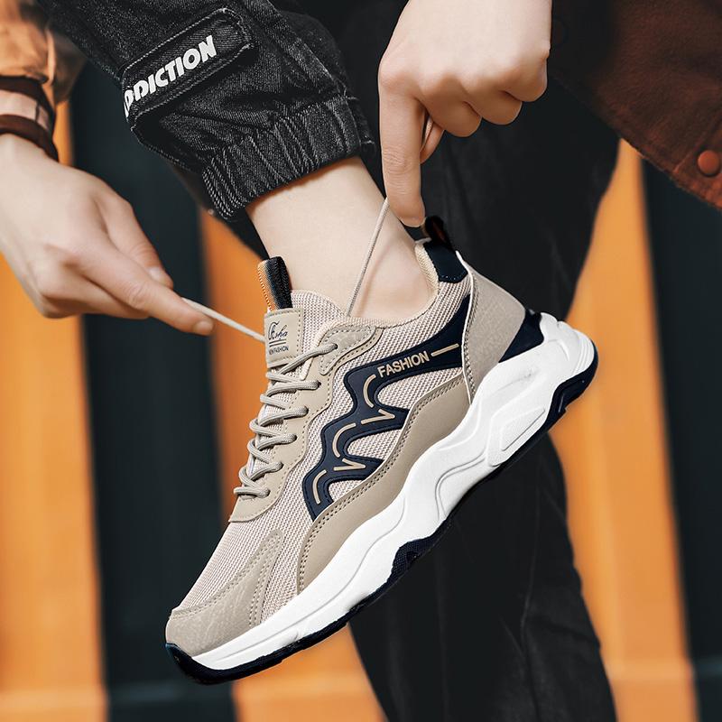 Мода 2024 Новые мужские кроссовки Удобная повседневная мужская обувь легкая дышащая для ходьбы и бега дизайнерская весна и осень