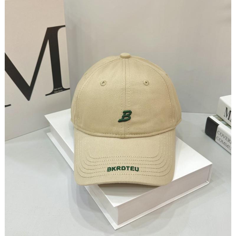 Department Letter B Embroidered Brim Casual Fashion Versatile Street Soft Top Cap Baseball Cap Couple Hat New
