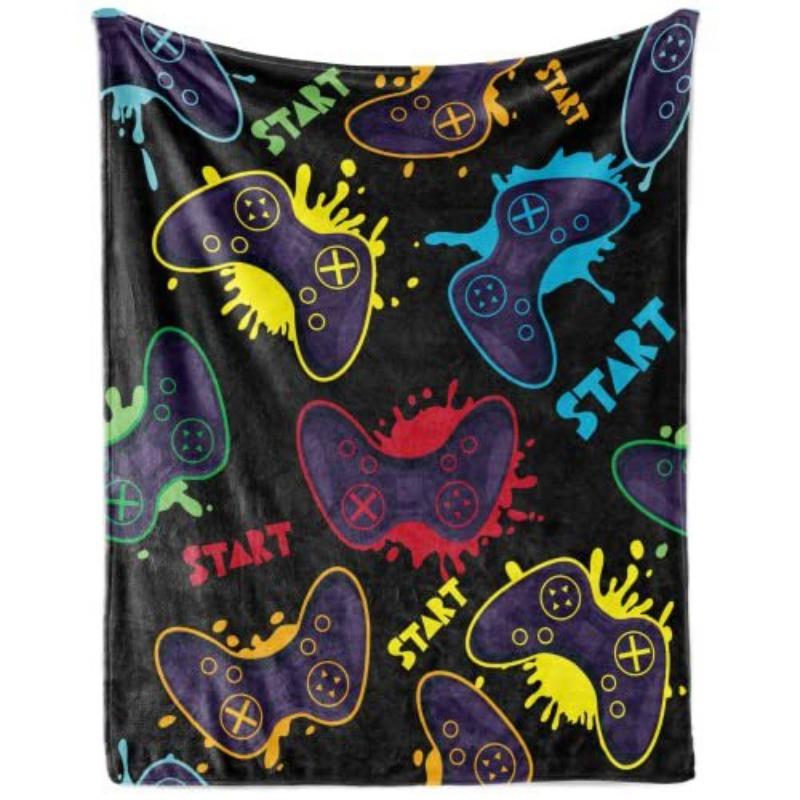 Children's Play Printed Flannel Blanket Office Lunch Break Portable Blanket