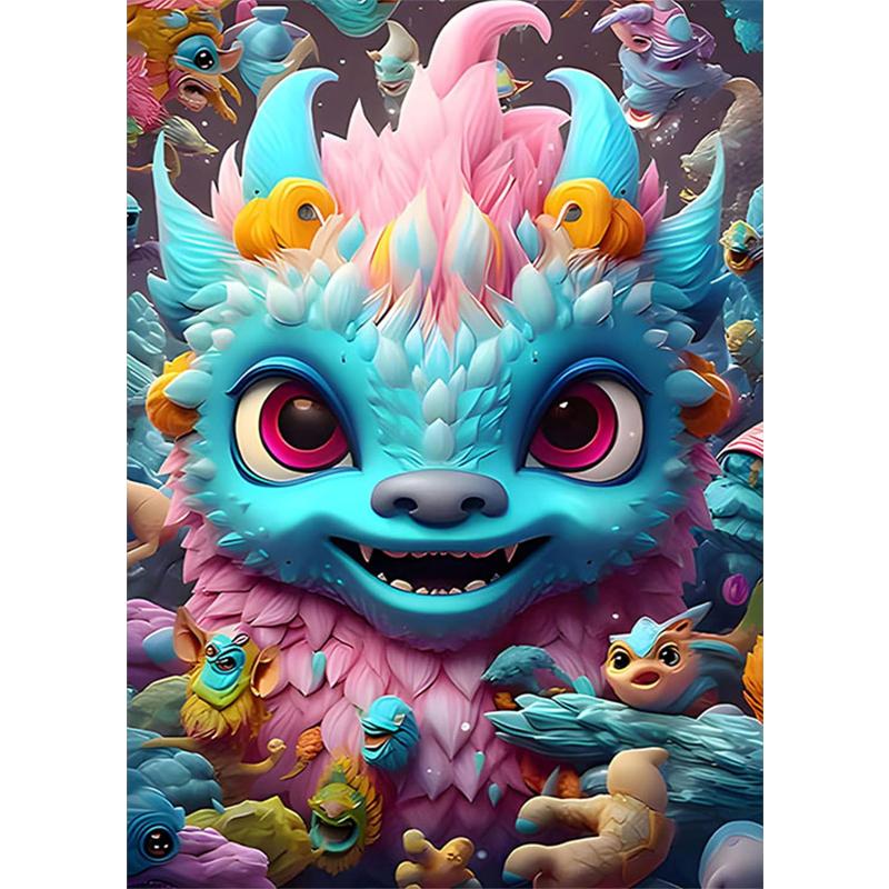 5D DIY Алмазная мозаика «Малыш комического дракона» Вышивка крестом Декор для дома Подарок