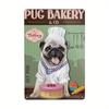Vintage Pug Dog Metal Tin Sign Wall Decor Wall Art Decor for Kitchen Cafe Bar Restaurant Supermarket Shop Best Idea 8X12 In